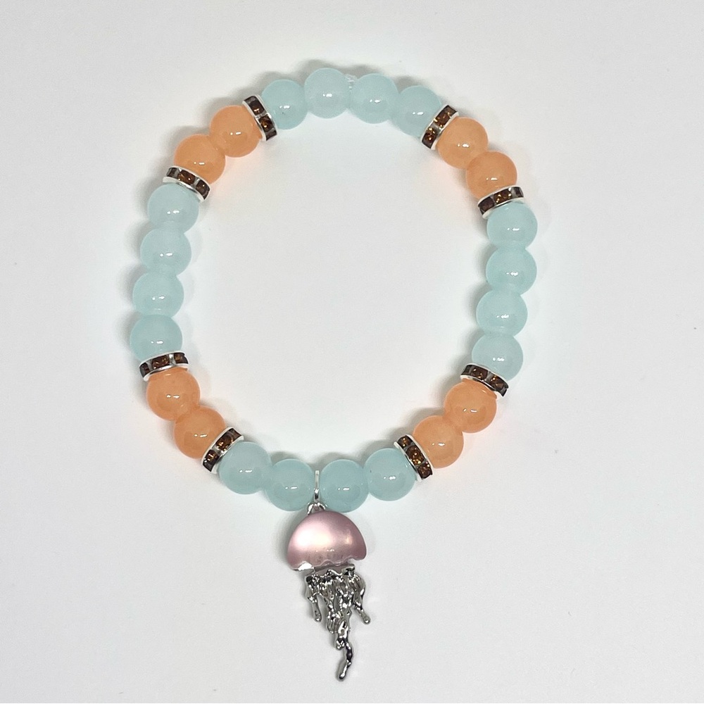jellyfish beaded bracelet
